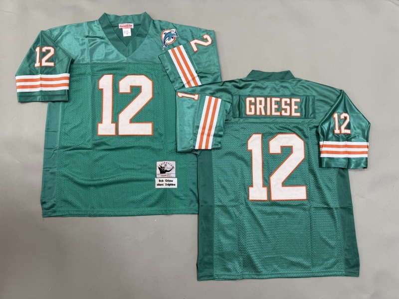 Men 2025 Miami Dolphins #12 Griese green Throwback Limited NFL Jersey style 001->miami dolphins->NFL Jersey